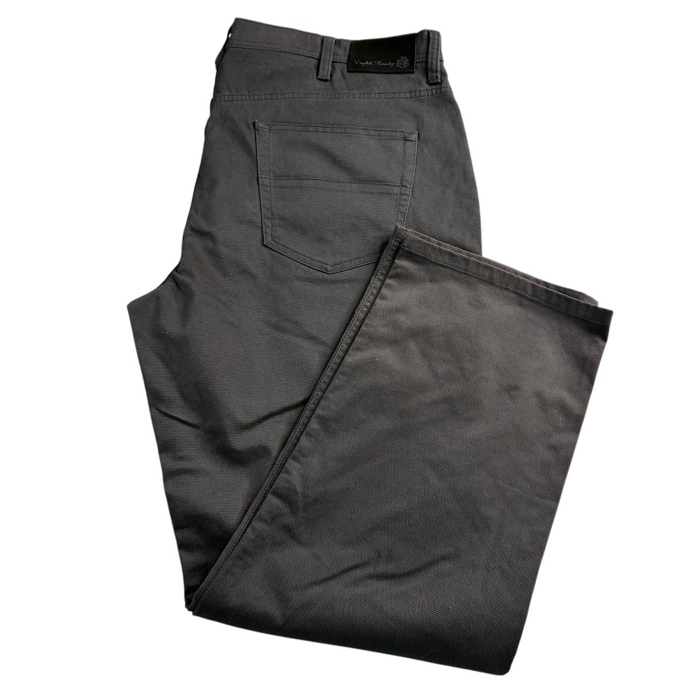 English Laundry Men's Gray Chino‎ Pants Straight Leg Stretch 40x30 Casual Work